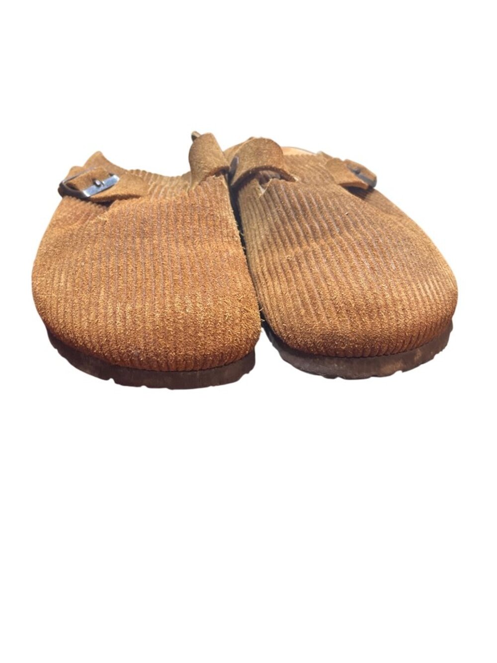 Birkenstock Boston brown suede cordoroy clogs sandals sz 38/8.5 US SKU 10-392 - Picture 10 of 14